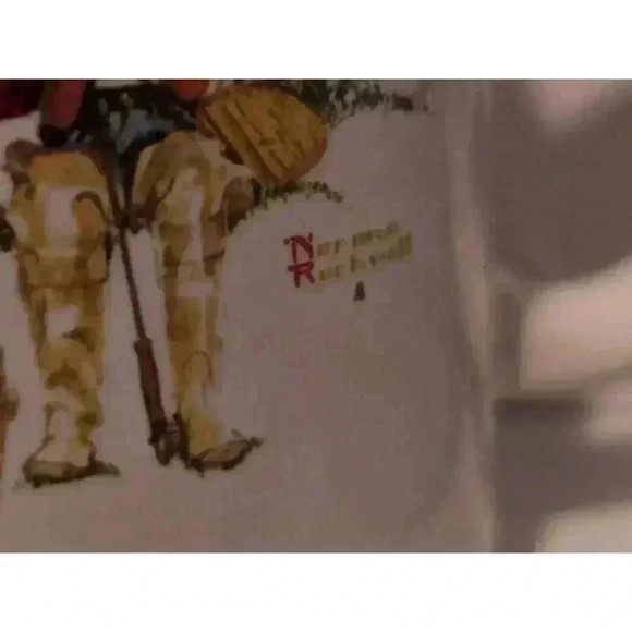 Norman Rockwell Mugs Set of 4 White - Picture 10 of 16